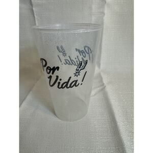 San Antonio Spurs Por Vida plastic 6” Whirley cup